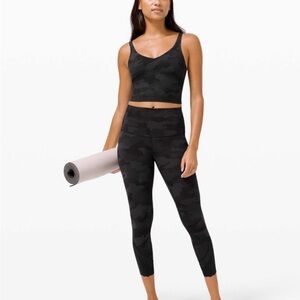 black camo lululemon align tank